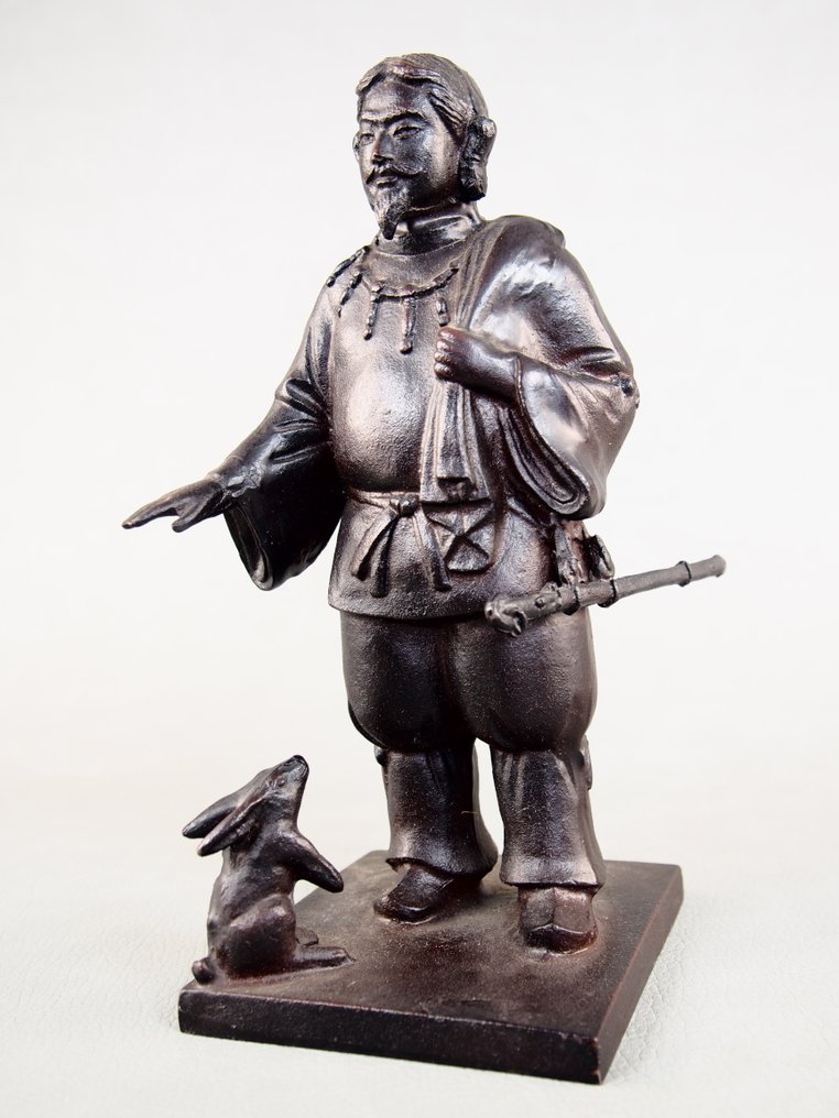 Okuninushi-no-ookami 大国主大神, incarnato nel suo 'cuore di compassione'. - Bronzo - Junichiro Hannya 般若純一郎 - Giappone - Periodo Shōwa (1926-1989) #1.0