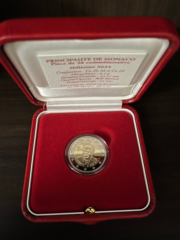 Monaco. 2 Euro 2023 "Rainier III" Proof #1.0