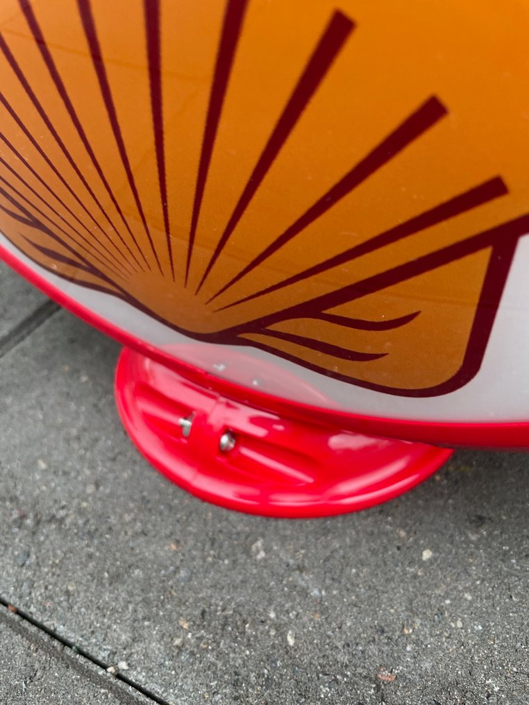 Shell Logo - Shell - Lighted sign - Round petrol pump, 42 cm in diameter. - Plastic #4.3