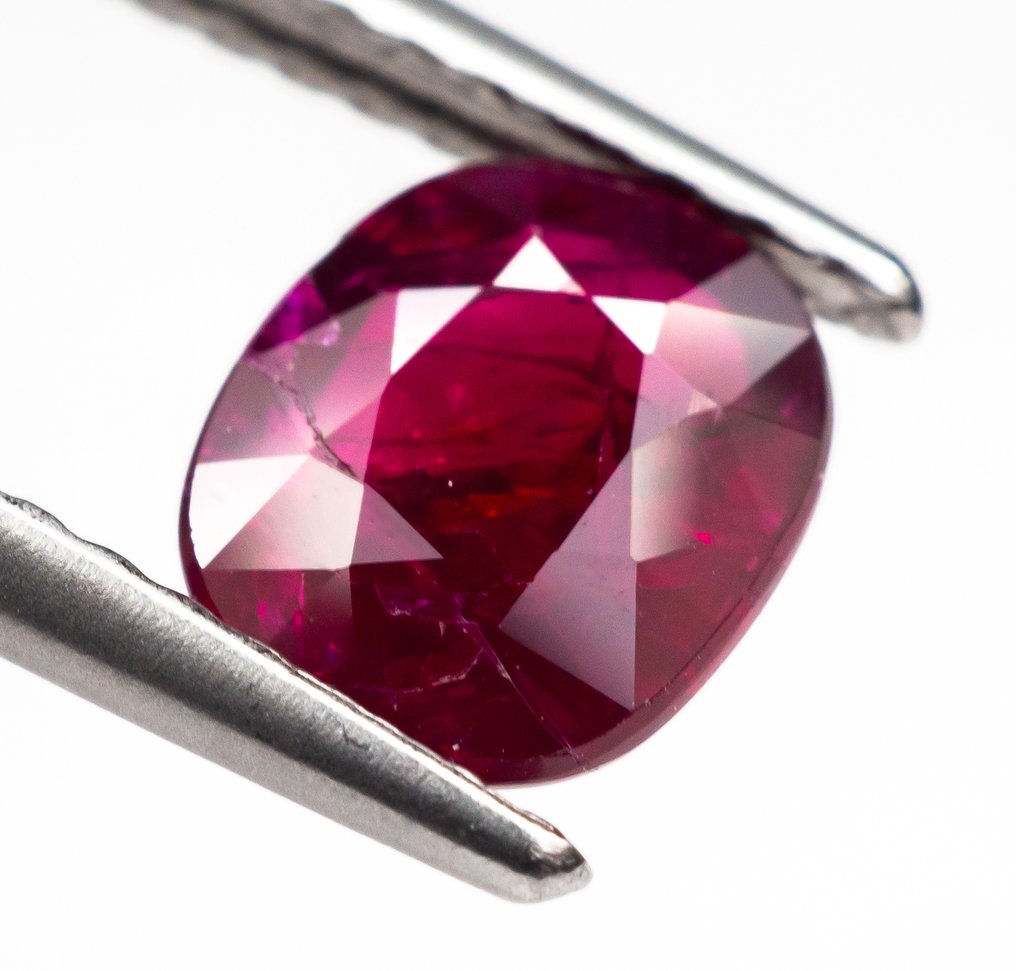 沒有保留價 紅寶石 - 1.15 ct - Bellerophon Gemlab - 深红 #1.0