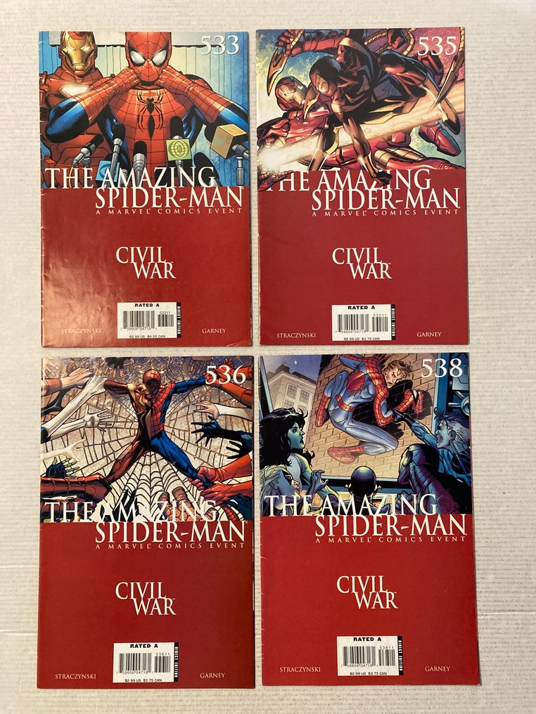 Amazing Spider-Man (1998) 20 issues in the range # 45 to 550 + Annual. No Reserve Price! High Grade! - featuring Iron Man, Mr. Fantastic, Captain America and many more! - 20 Comic collection - First edition - 2002/2008 #4.3
