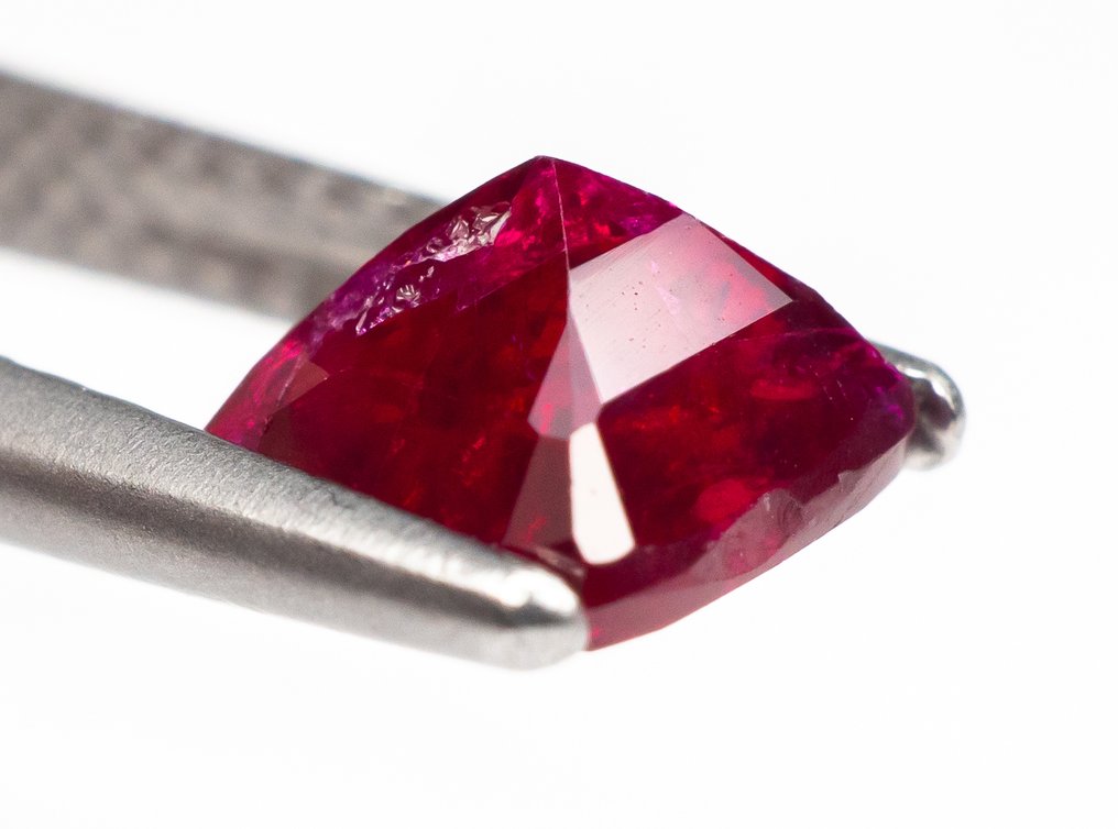 Senza prezzo di riserva Rubino  - 1.13 ct - Bellerophon Gemlab - Deep Red #4.3