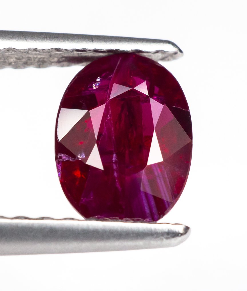 Ingen mindstepris Rubin  - 1.02 ct - Bellerophon Gemlab - Deep Red #1.0