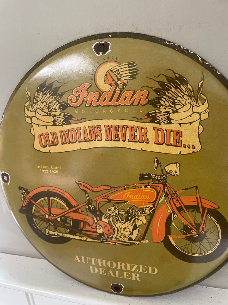 Indian Motorcycle - Enamel sign - Enamel #2.1