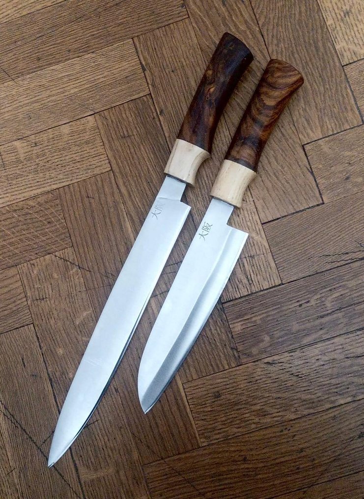 Cuchillo de cocina -  Bunko - yanagiba - cuchillo de cocina - cuchillos de chef de acero inoxidable con mango de madera - madera - Asia #1.0