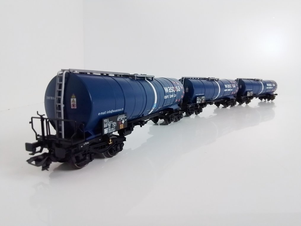 Märklin H0 - 46556 - Modellino di treno (3) - 3 carro cisterna 'Wascosa' - DB #1.0