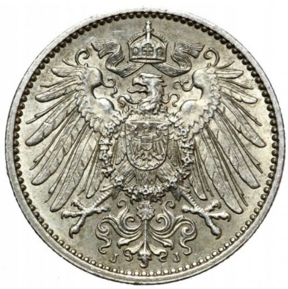 Germany, Empire Wilhelm II. 1 Mark 1914 - NGC MS62 (Hamburg) #2.1