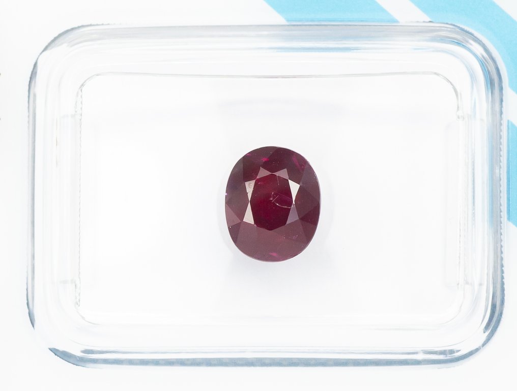 No reserve price Ruby  - 1.45 ct - International Gemological Institute (IGI) - Deep Purplish Red #1.0