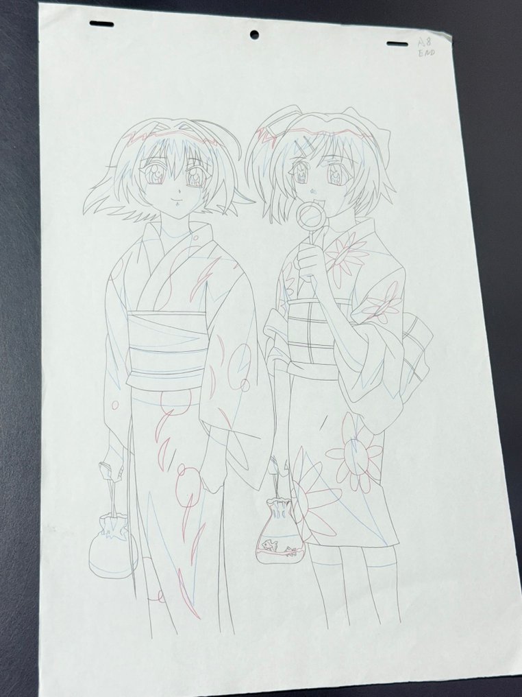 E&G Films - 1 Original preliminary drawing - Memories Off (OVA, 2001/02) #3.2