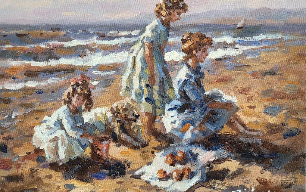 Francis Cristaux (1950) - Vacances au bord de la mer #1.0