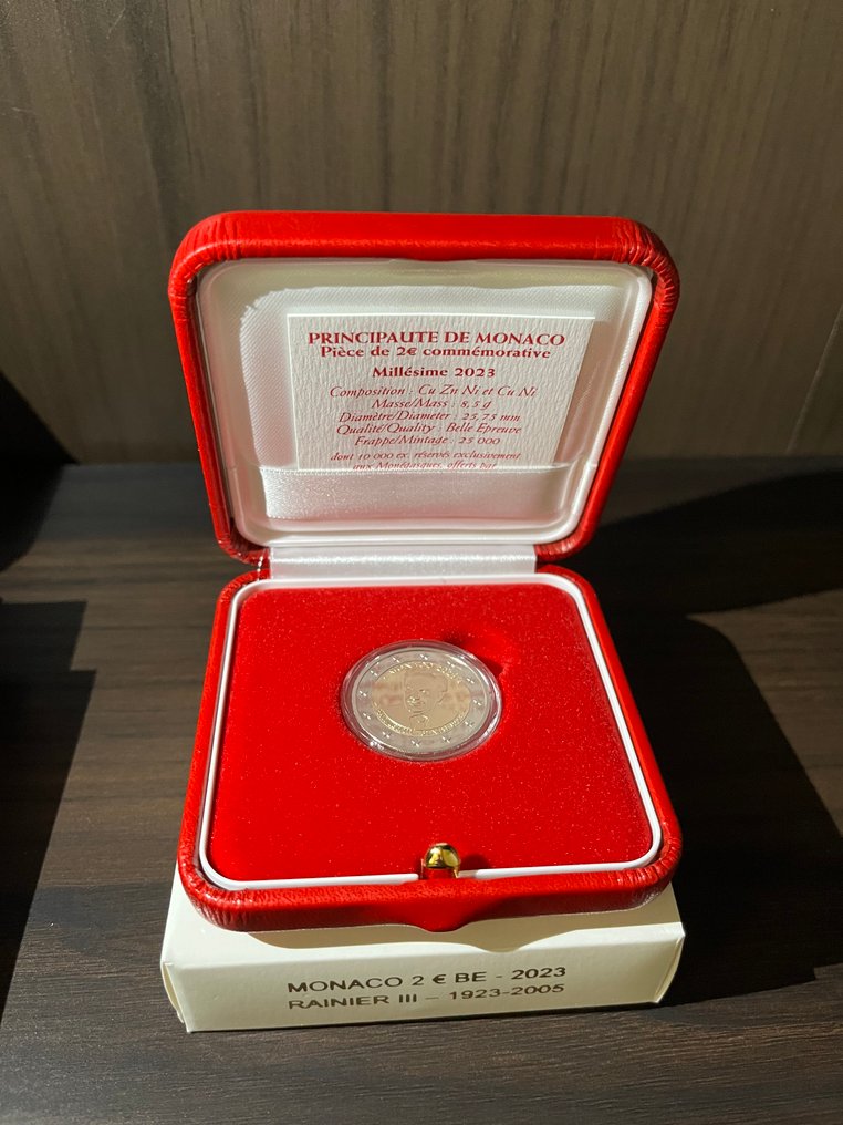Monaco. 2 Euro 2023 "Rainier III" Proof #1.0