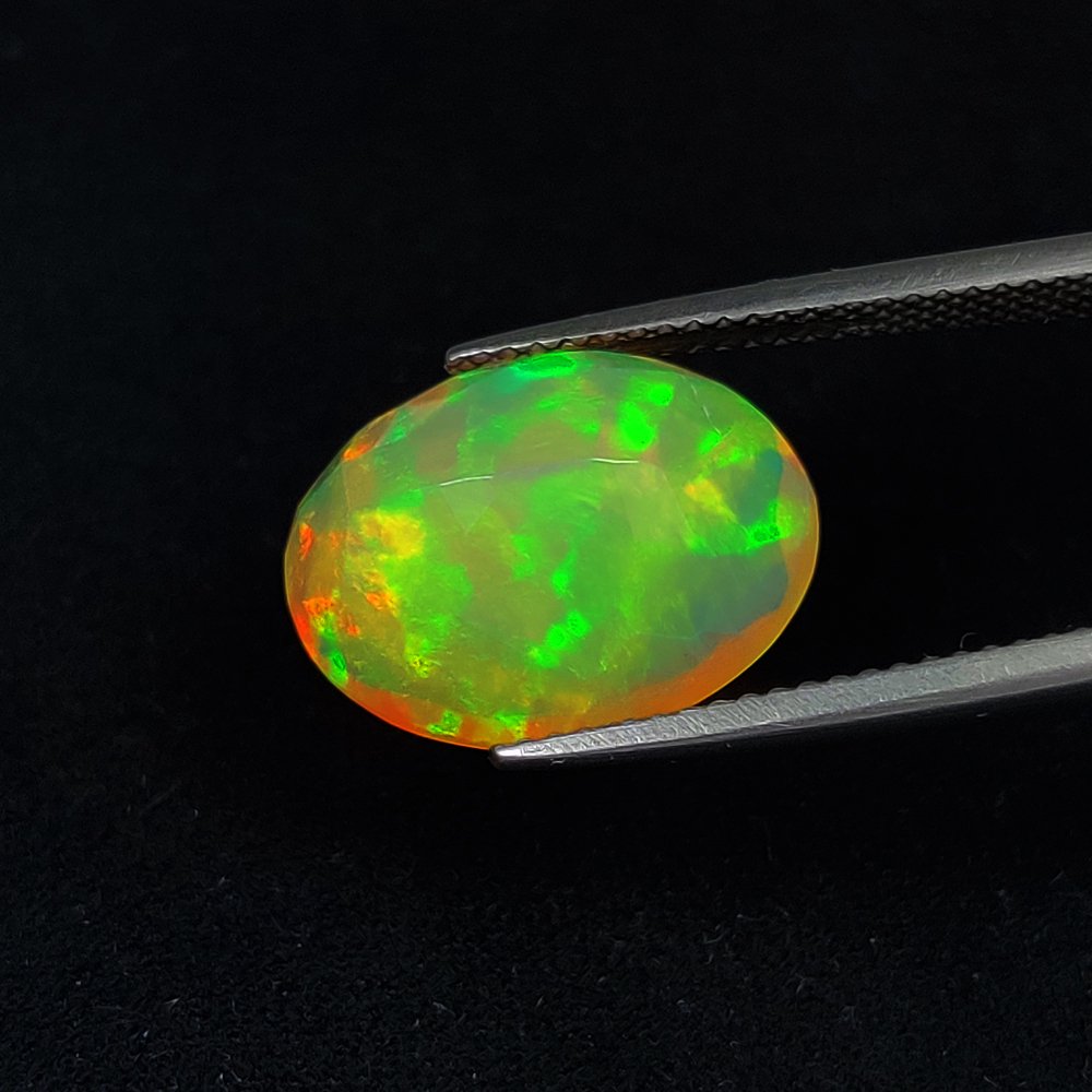 Flerfarget Opal  - 5.56 ct - Internasjonal forening for fargede edelstener (ICA GemLab) #2.1