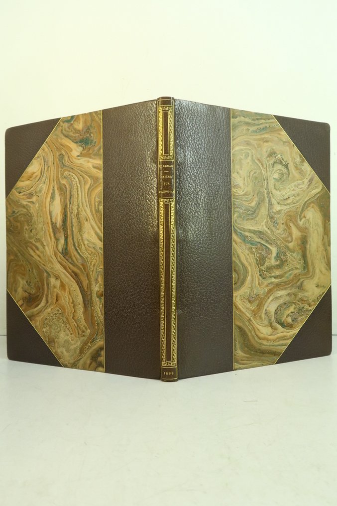 Ernest Renan / ‎Bellery-Desfontaines ; Eugène Froment - Prière sur l'Acropole‎ [reliure à la grecque de Affolter] - 1899 #1.0