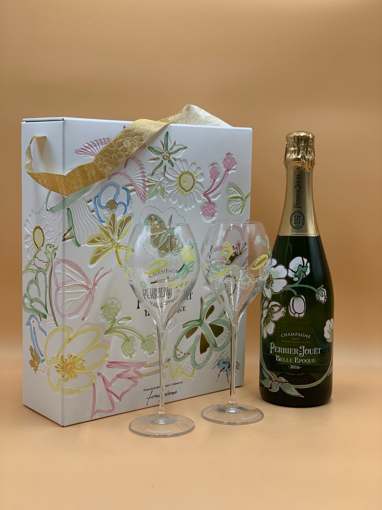 2016 Perrier-Jouët, Belle Epoque + 2 Glasses "Limited Edition" - 香檳 Brut - 1 Bottle (0.75L) #2.1