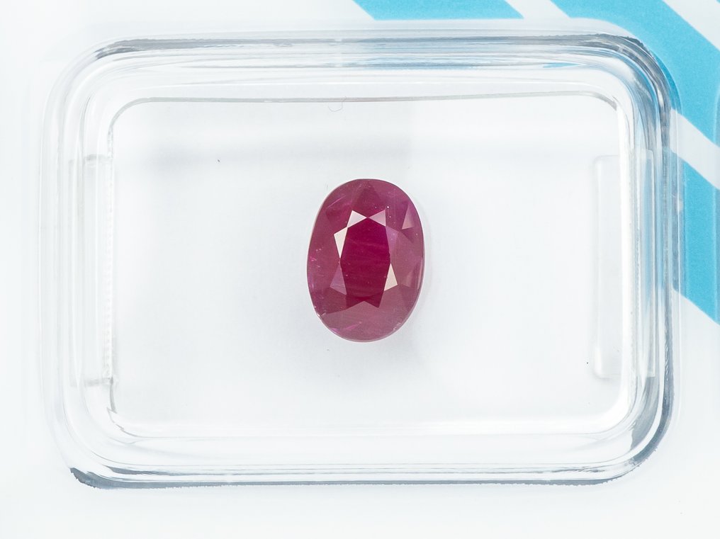 Fără preț de rezervă Rubin - 1.13 ct - IGI (Institutul gemologic internațional) - Roșu profund purpuriu #1.0