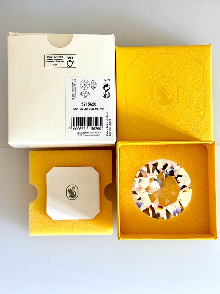 Swarovski - Statuetta - Swarovski Exclusive Chaton Master Of Light 2024 Milan - 5715626 - boxed - Cristallo #4.3