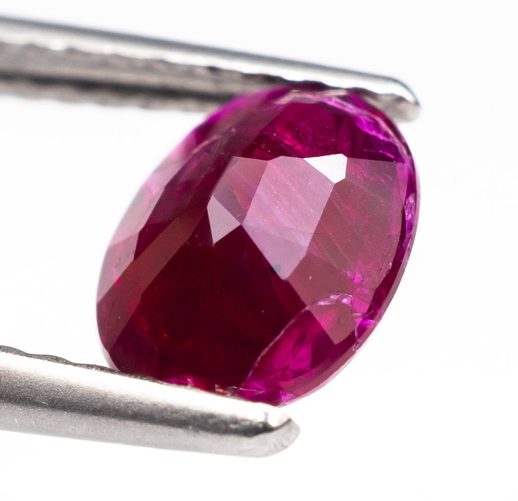 Fără preț de rezervă Rubin  - 1.17 ct - Bellerophon Gemlab - Deep Red #4.3