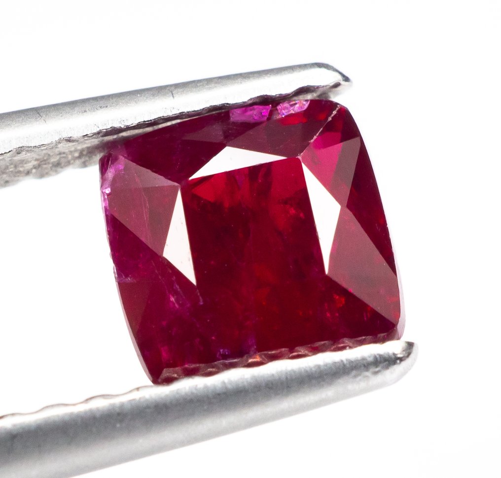 Senza prezzo di riserva Rubino  - 1.13 ct - Bellerophon Gemlab - Deep Red #2.1