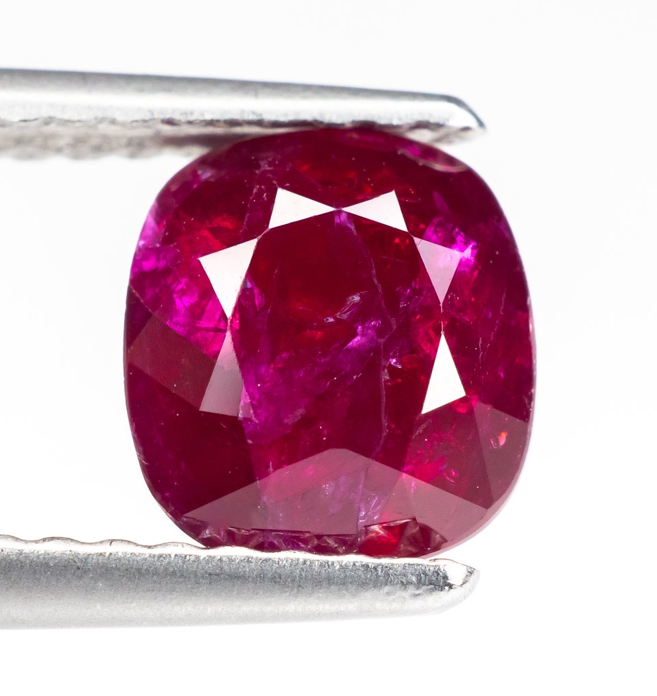 Ingen mindstepris Rubin - 1.70 ct - Bellerophon Gemlab - Deep Red #1.0