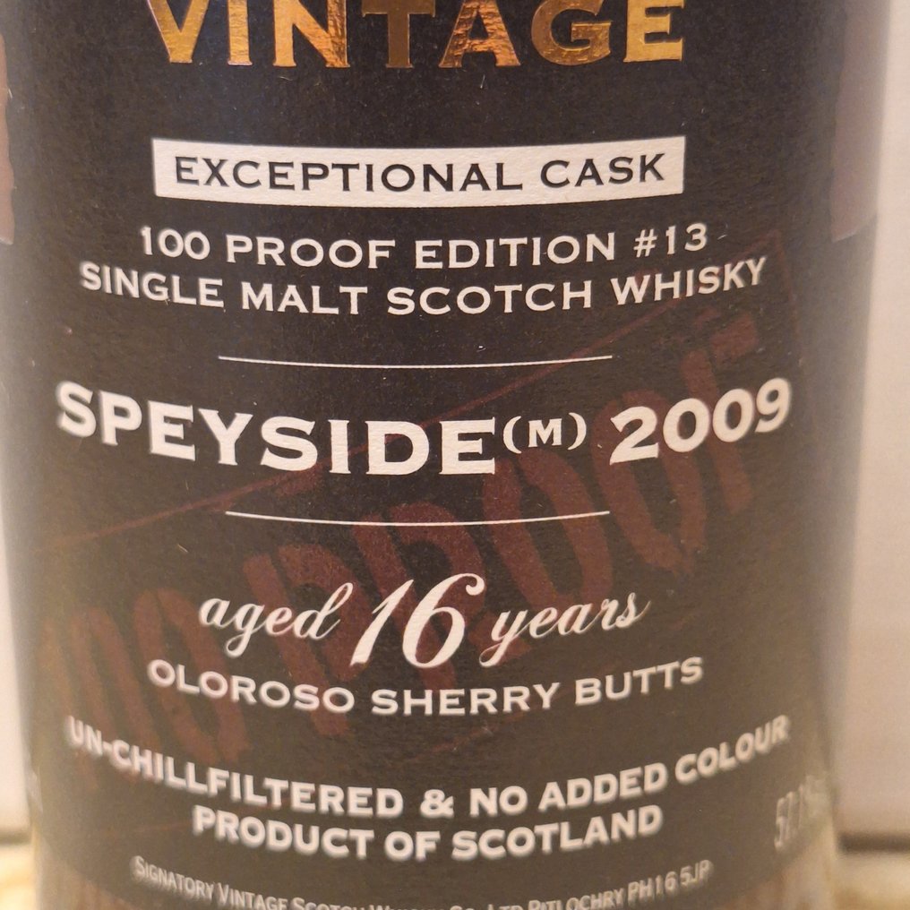 Speyside (M) 2009 16 years old Exceptional Cask - 100 Proof Edition #13 - Signatory Vintage - b. 2025 - 700ml #2.1