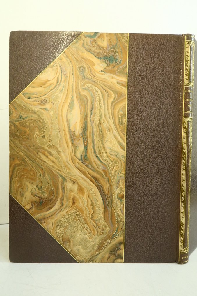 Ernest Renan / ‎Bellery-Desfontaines ; Eugène Froment - Prière sur l'Acropole‎ [reliure à la grecque de Affolter] - 1899 #2.1