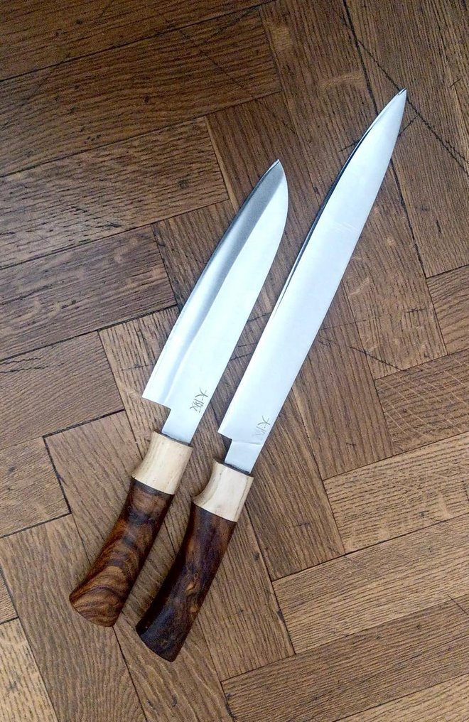 Cuchillo de cocina -  Bunko - yanagiba - cuchillo de cocina - cuchillos de chef de acero inoxidable con mango de madera - madera - Asia #4.3