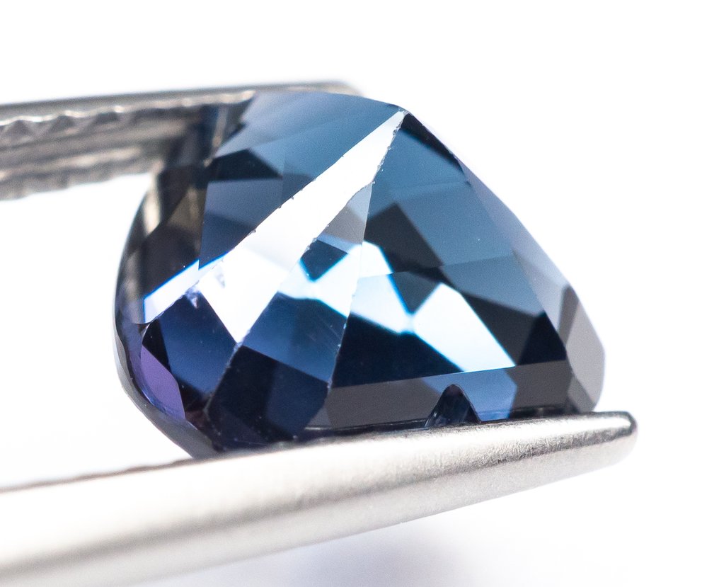 Fără preț de rezervă Spinel  - 2.32 ct - ALGT (Laboratorul pentru testarea pietrelor prețioase din Anvers) - Albastru verde viu/profund #3.2