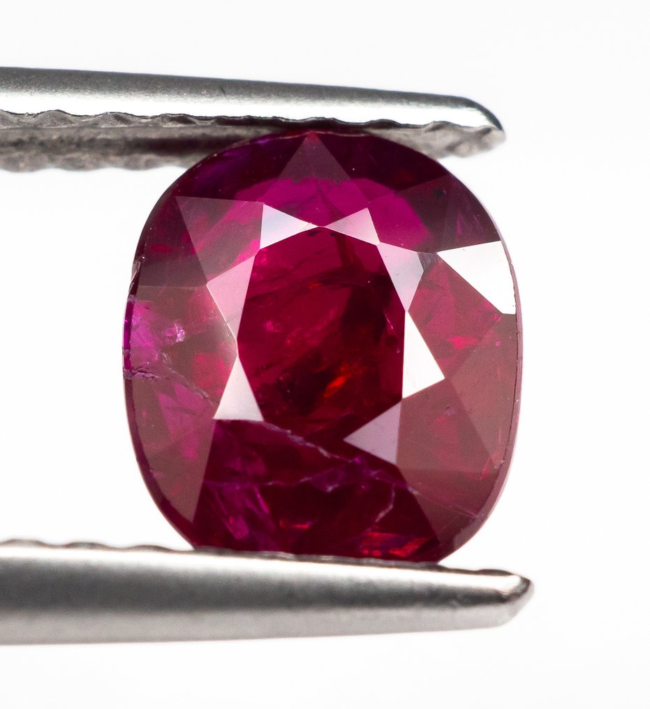 沒有保留價 紅寶石 - 1.15 ct - Bellerophon Gemlab - 深红 #1.0