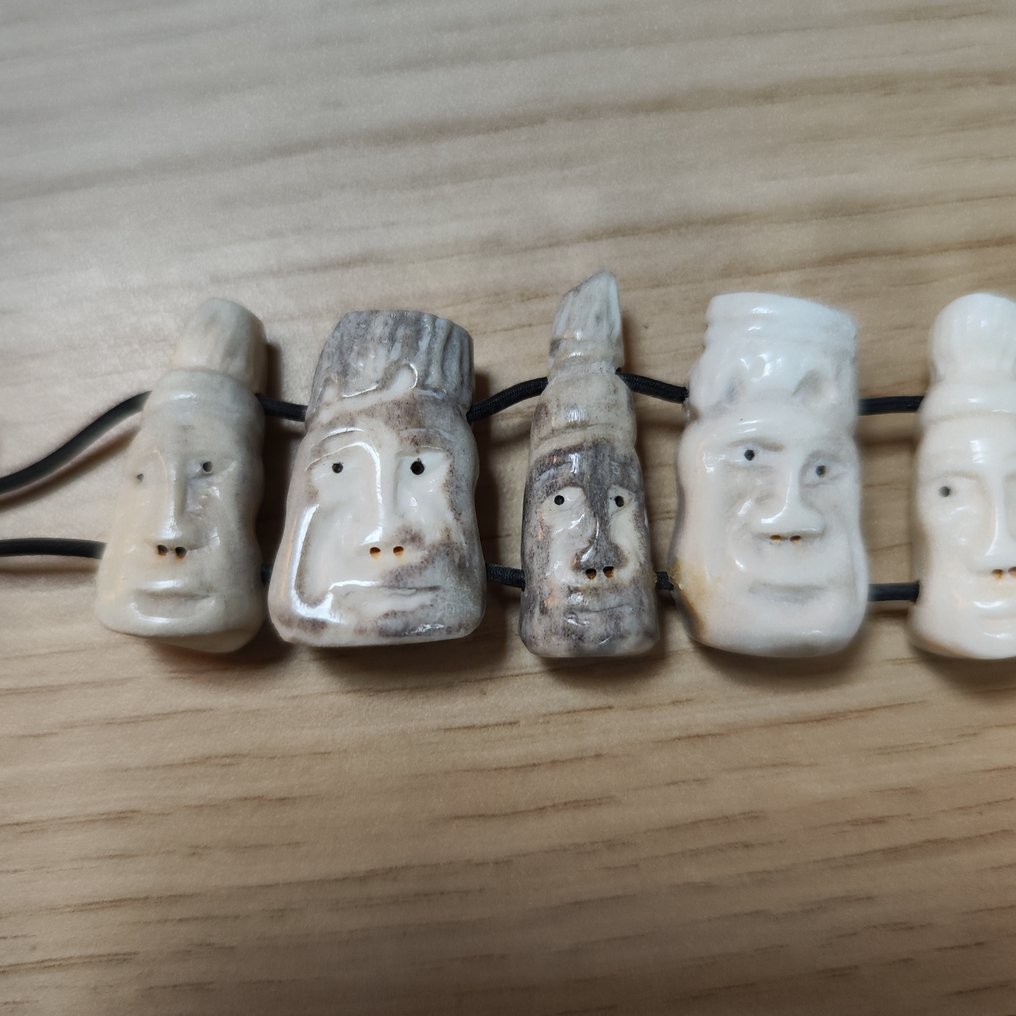 Βραχιόλι με 10 πρόσωπα - Ινουίτ - Tupilak - Γροιλανδία #1.0