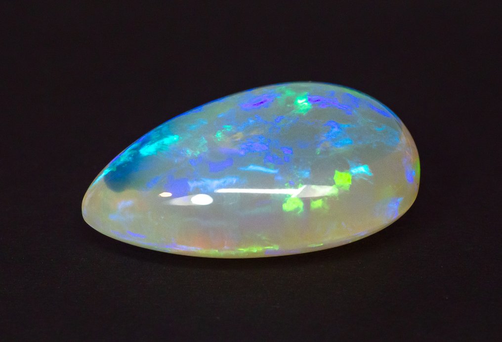 沒有保留價 蛋白石  - 49.39 ct - Antwerp Laboratory for Gemstone Testing (ALGT) - 变色效果 #1.0