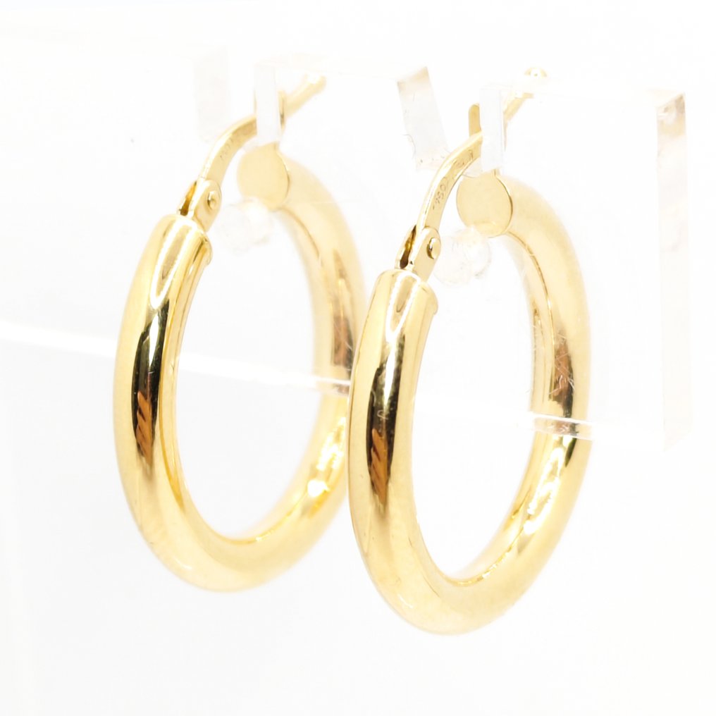 Ingen mindstepris - Øreringe - 18 kraat Gulguld #1.0