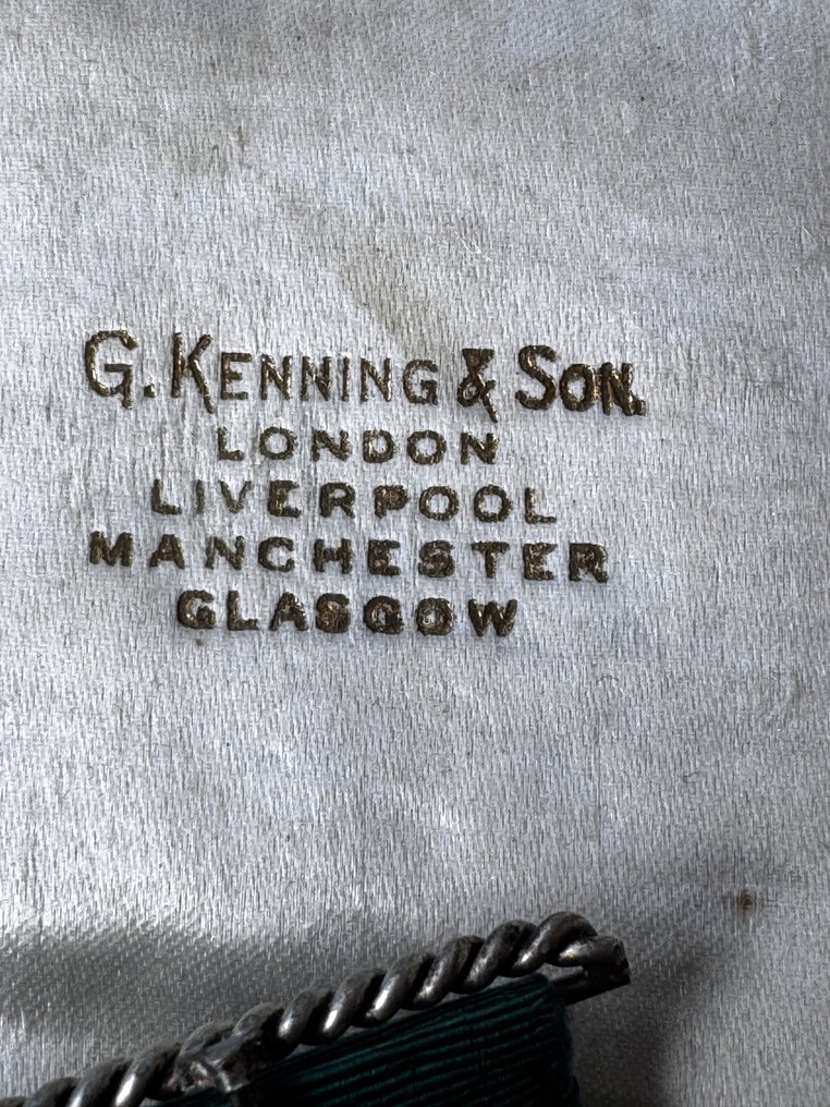 英國 - 服務獎章 - 1820(c) 真品乔治·肯宁维多利亚Foresters骑士团纯银奖章，镀金 #4.3