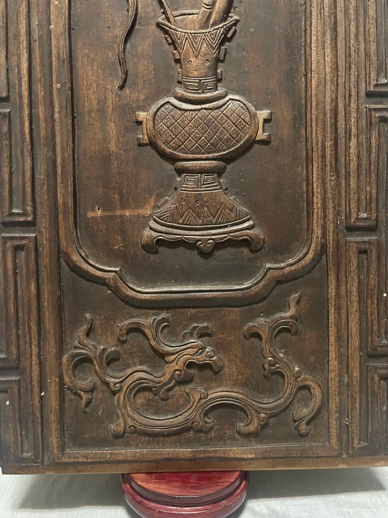 橱柜门板雕刻 中国 - 衬衫木 - 中国 - 20世纪 #2.1