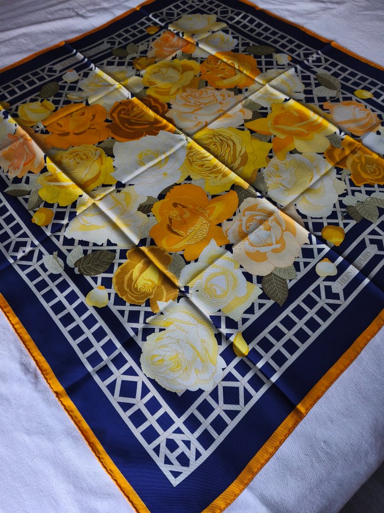 Hermès - ROSERAIE by Christiane Vauzelles - 印图开司米围巾 #4.3