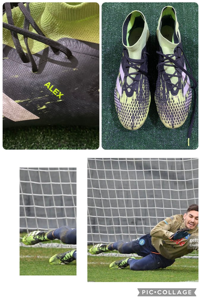 Napoli - Olasz labdarúgó-bajnokság - Alex Meret match worn boots - 2021 - Futball ing #1.0
