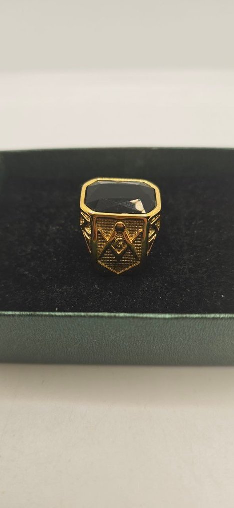 骑士共济会戒指 - 力量 - 知识与精通 - 戒指 - 戒指 - Anillo Bikers Masones #3.2