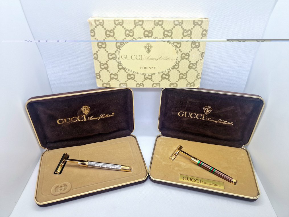 GUCCI - Coppia di Rasoi da Barba da Collezione - Vintage - Razor (2) #1.0