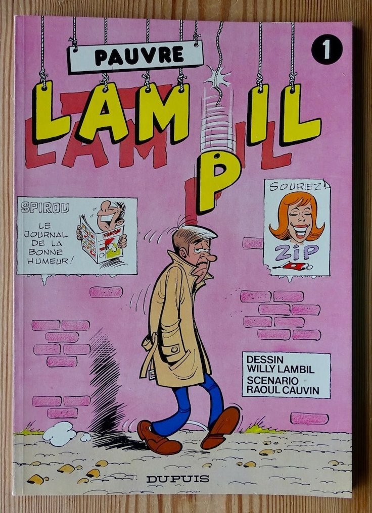 Pauvre Lampil T1 à T7 + 3x dédicace - Série complète - 4x C + 3x B - 7 Album - First edition - 1977/1995 #1.0