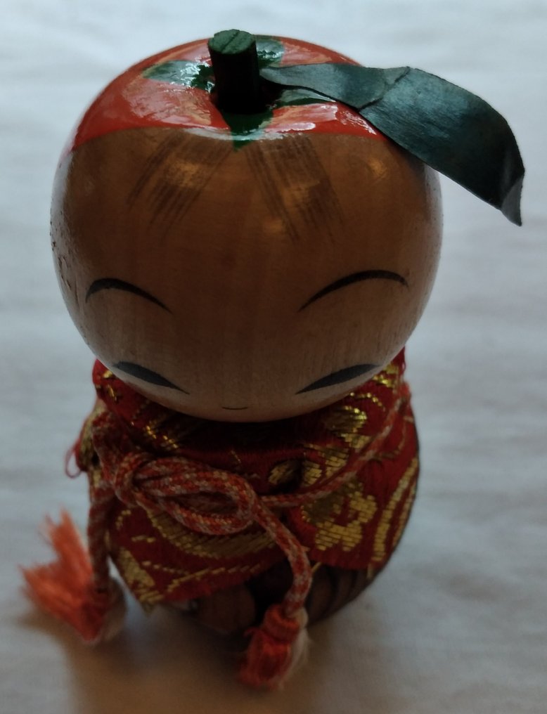 Statuetta - Kokeshi Puppen (8) - Legno, Tessuto #3.2