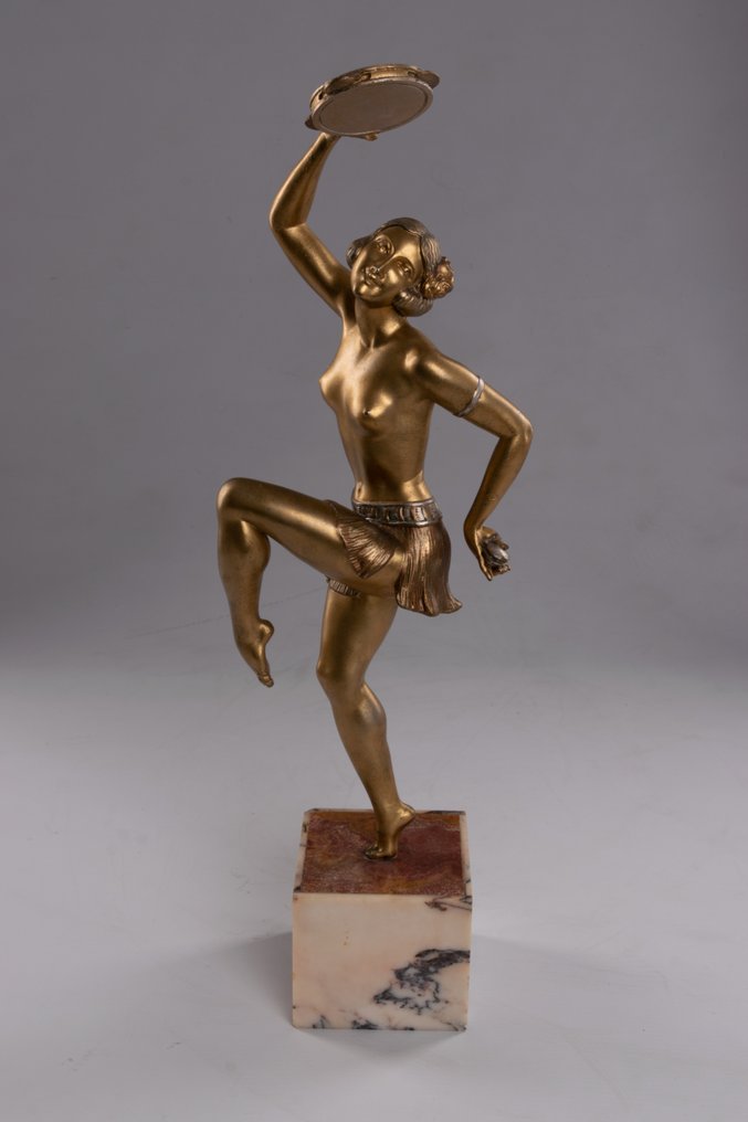 Sculpture, Danzatrice con tamburo - 47.5 cm - regulate #4.3