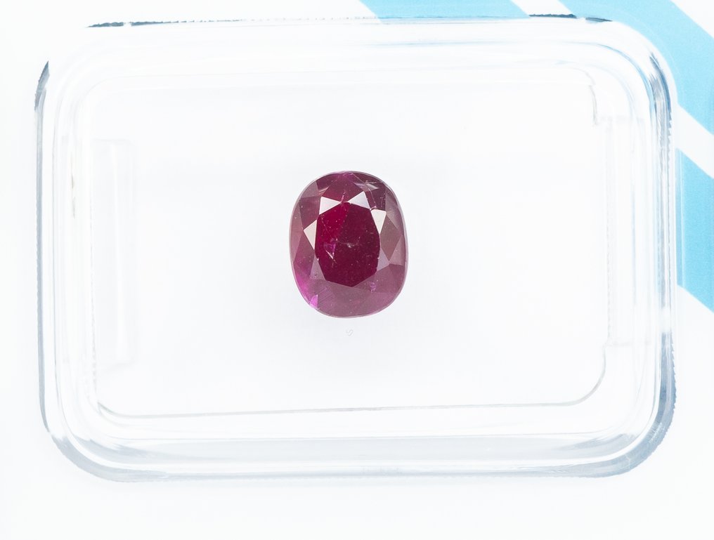 No reserve price Ruby - 1.40 ct - International Gemological Institute (IGI) - Deep Purplish Red #1.0