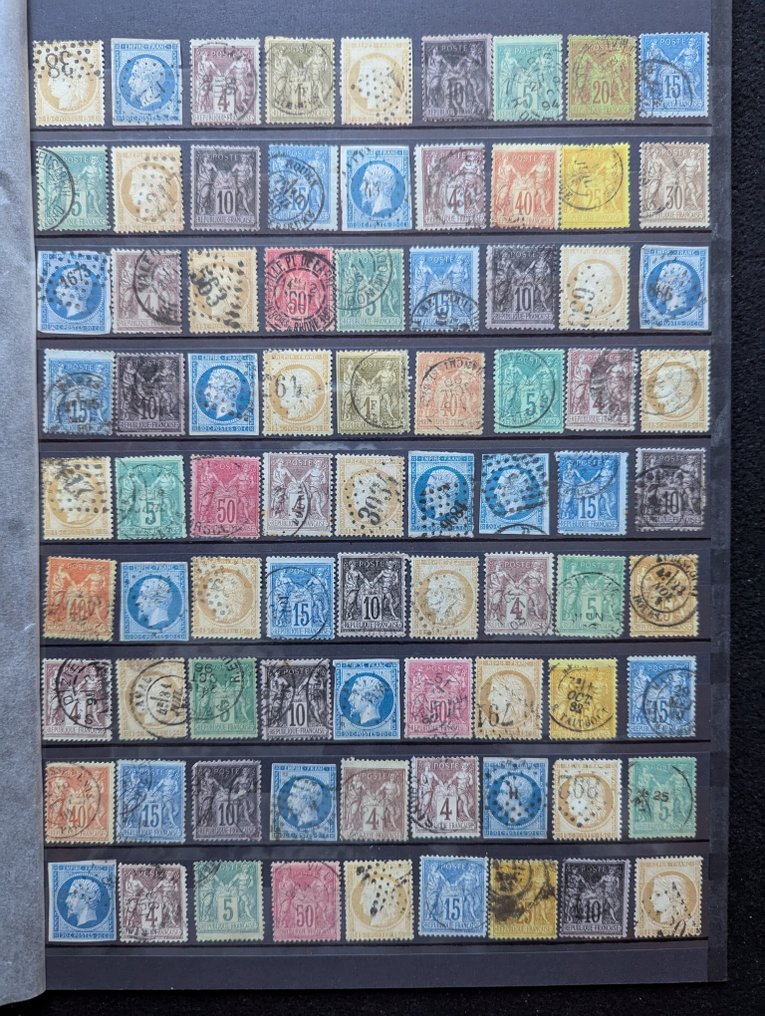France 1850/1899 - Set of 162 classics - Types Cérès - Napoléon - Sage #1.0