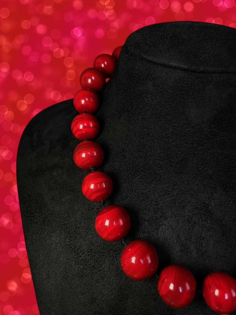 穆拉诺玻璃 - 頸鏈 - 穆拉诺珍珠项链 #4.3