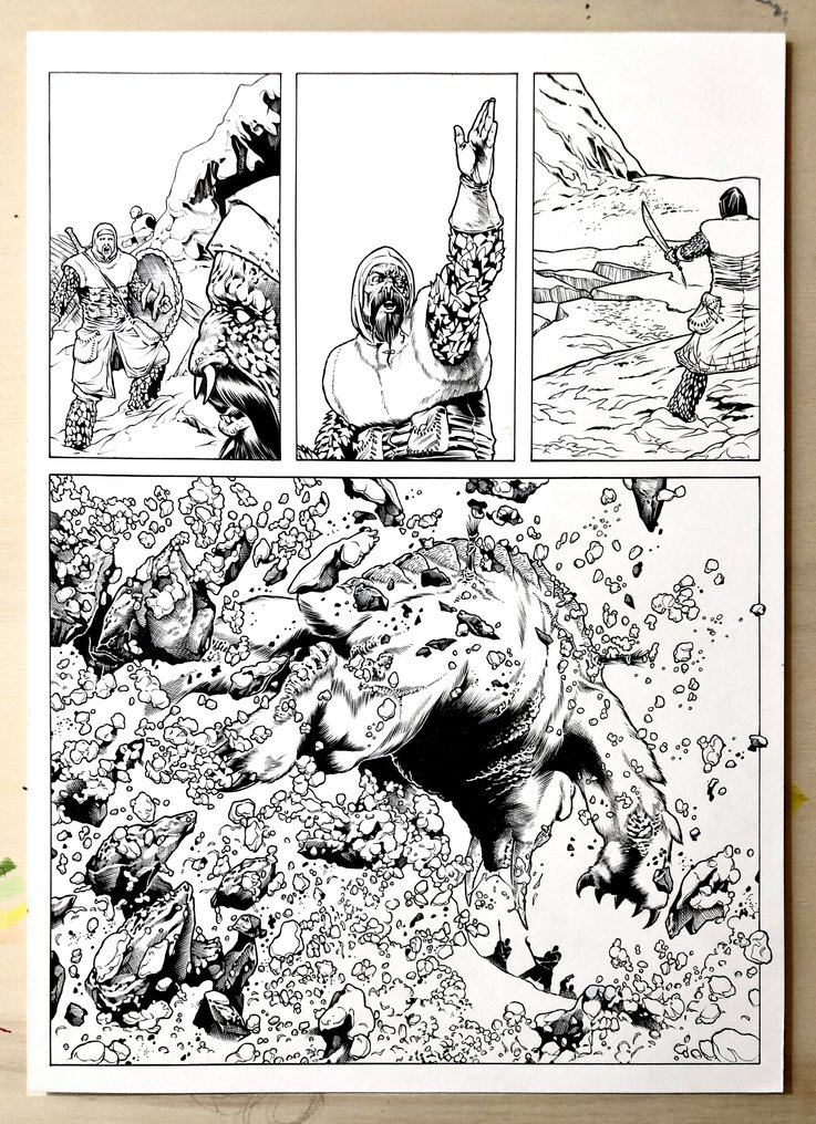 Trono, Walter - 1 Original page - Dragonero - Il racconto del cacciatore - 2014 #1.0