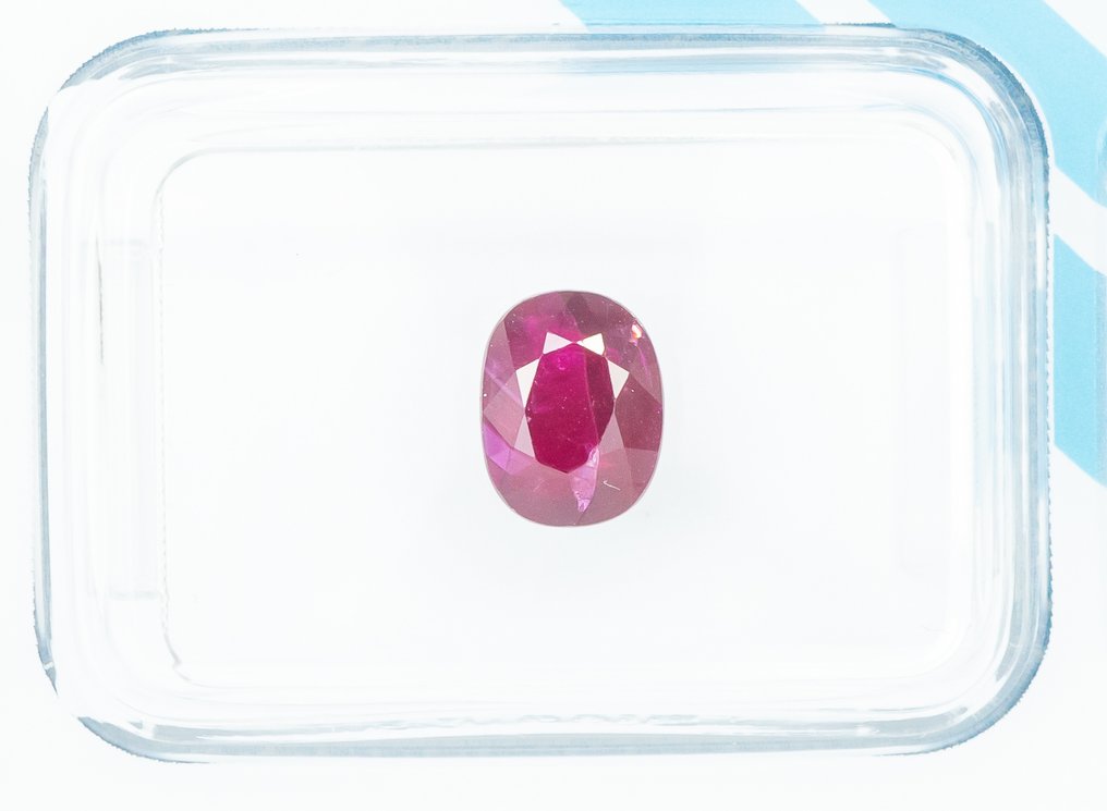 χωρίς τιμή ασφαλείας Ρουμπίνι  - 1.18 ct - International Gemological Institute (IGI) - Βαθύ μωβ-κόκκινο #1.0