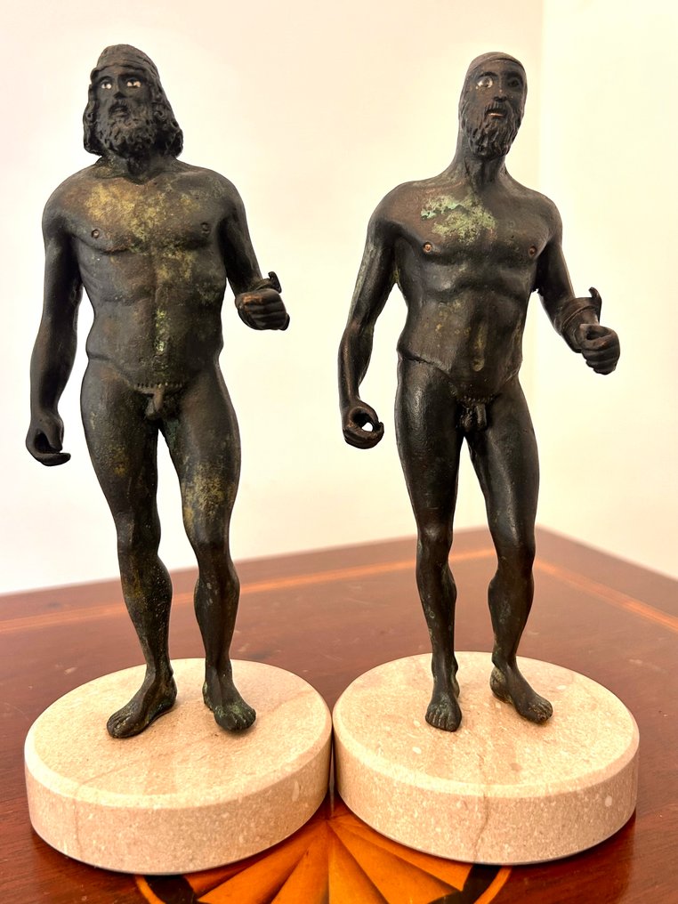 Zecca Pricata di Roma - Nicola Morelli - Γλυπτό, I bronzi di Riace - 19 cm - Μπρούντζος, Μάρμαρο #1.0
