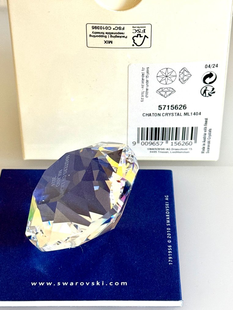 Swarovski - Statuetta - Swarovski Exclusive Chaton Master Of Light 2024 Milan - 5715626 - boxed - Cristallo #1.0