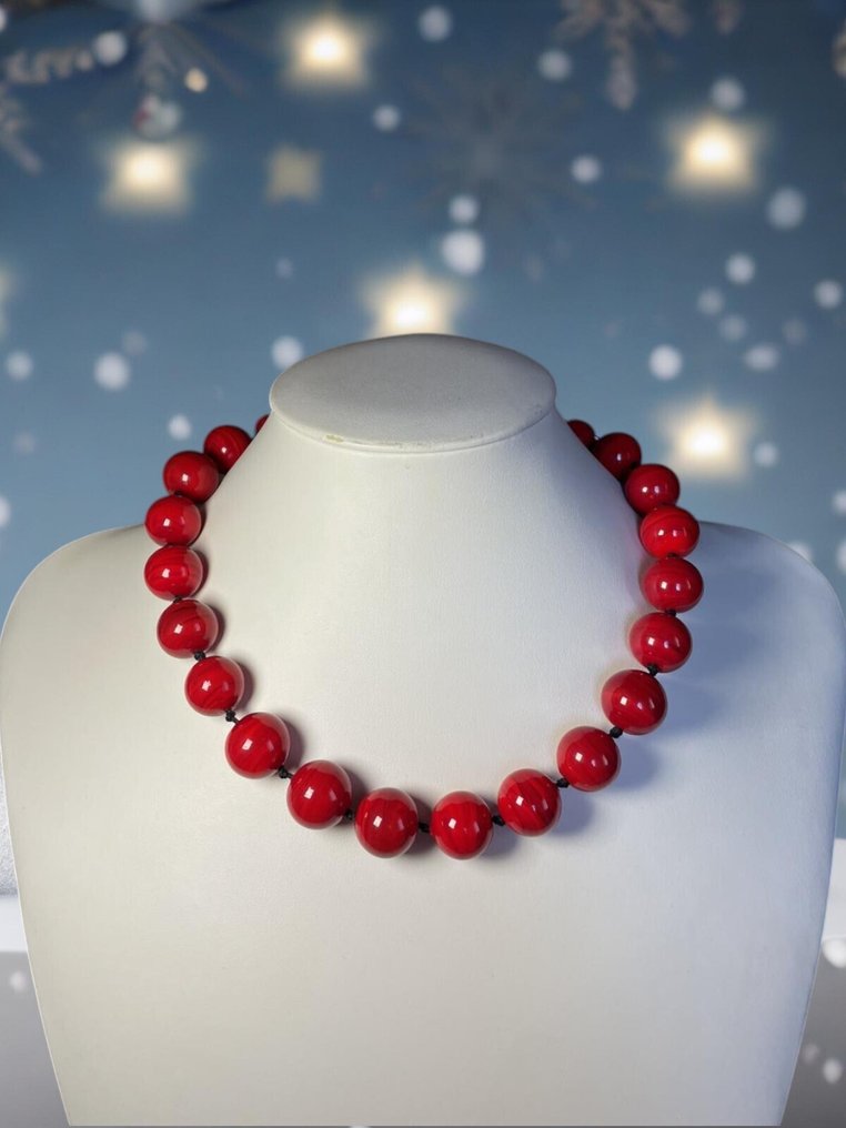 穆拉诺玻璃 - 頸鏈 - 穆拉诺珍珠项链 #1.0