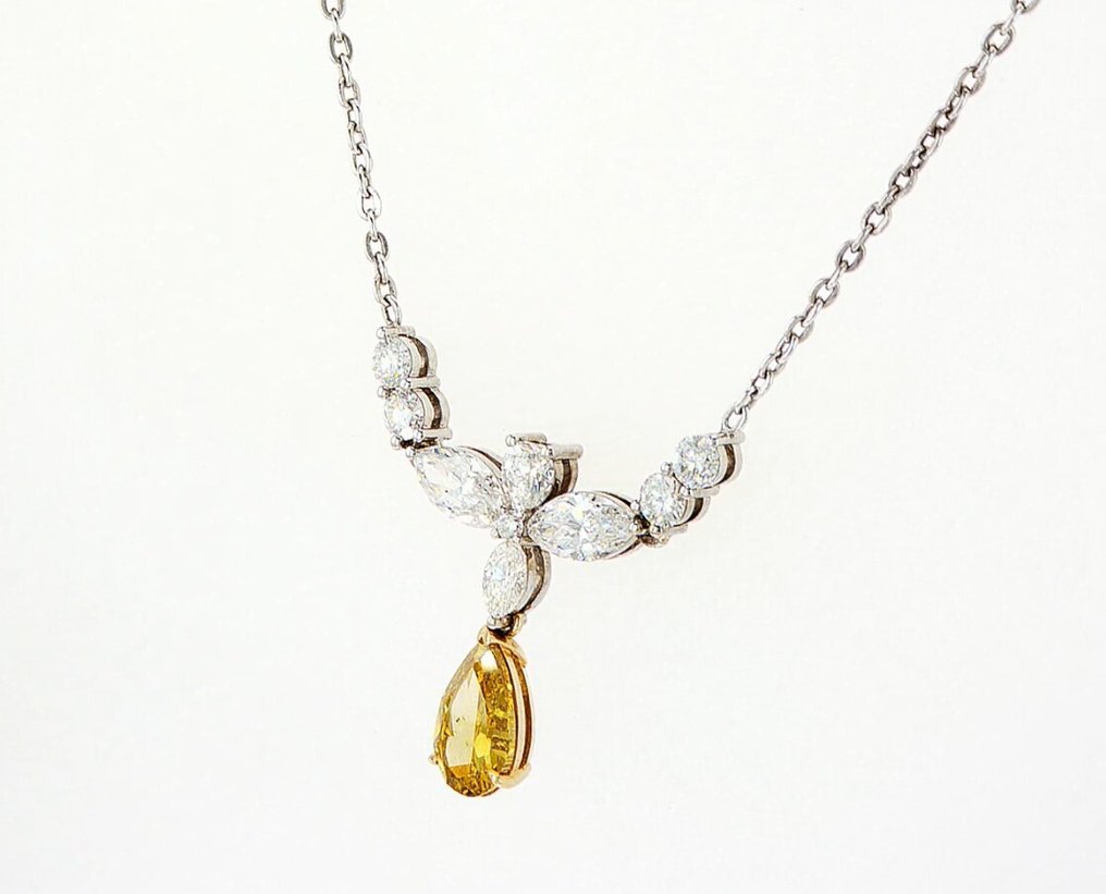 Κολιέ - 18 καράτια Λευκός χρυσός -  2.17ct. tw. - Διαμάντι - Γεια #3.2