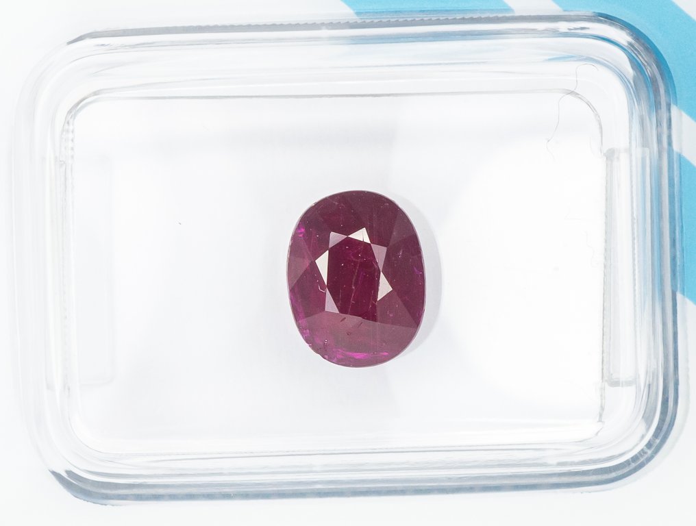 Nincs minimálár Rubin - 1.58 ct - Nemzetközi Gemmológiai Intézet (IGI) - Mélykékkel árnyalt vörös #1.0